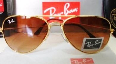 Óculos Ray Ban Dourado c/ lente marrom